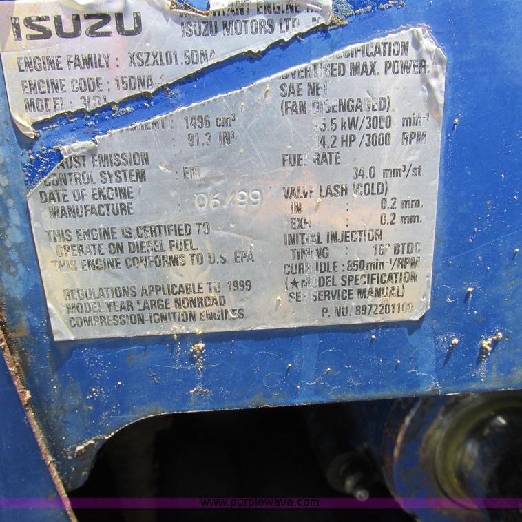 image for item K2153 1999 IHI 30NX compact excavator