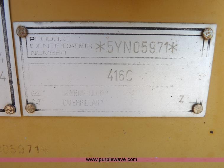 image for item K3969 1998 Caterpillar 416C backhoe