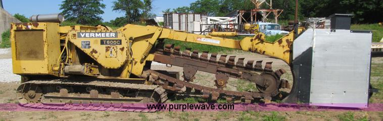 image for item K5688 Vermeer T600C trencher with tile boot