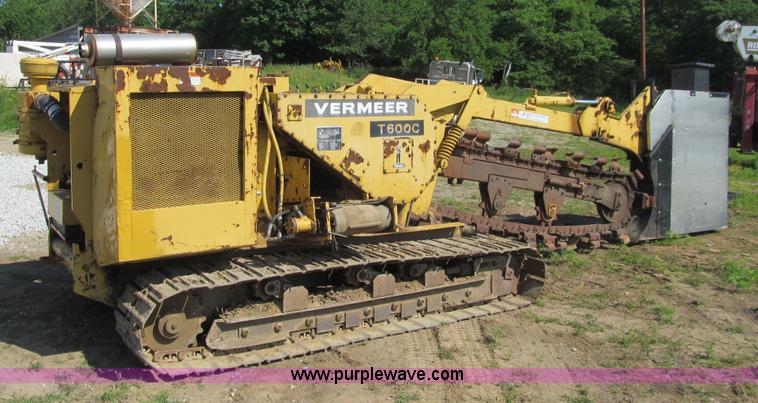 image for item K5688 Vermeer T600C trencher with tile boot
