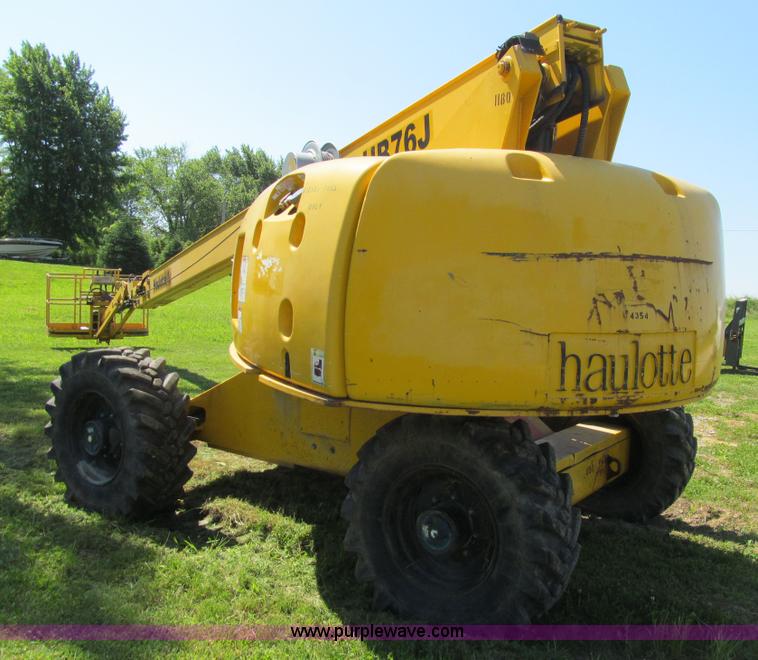 image for item K5691 2002 Haulotte HB76J boom lift with jib