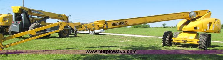 image for item K5691 2002 Haulotte HB76J boom lift with jib