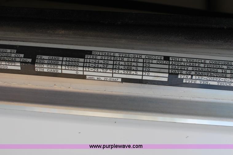 image for item K6848 1996 Peterbilt 377 flatbed truck