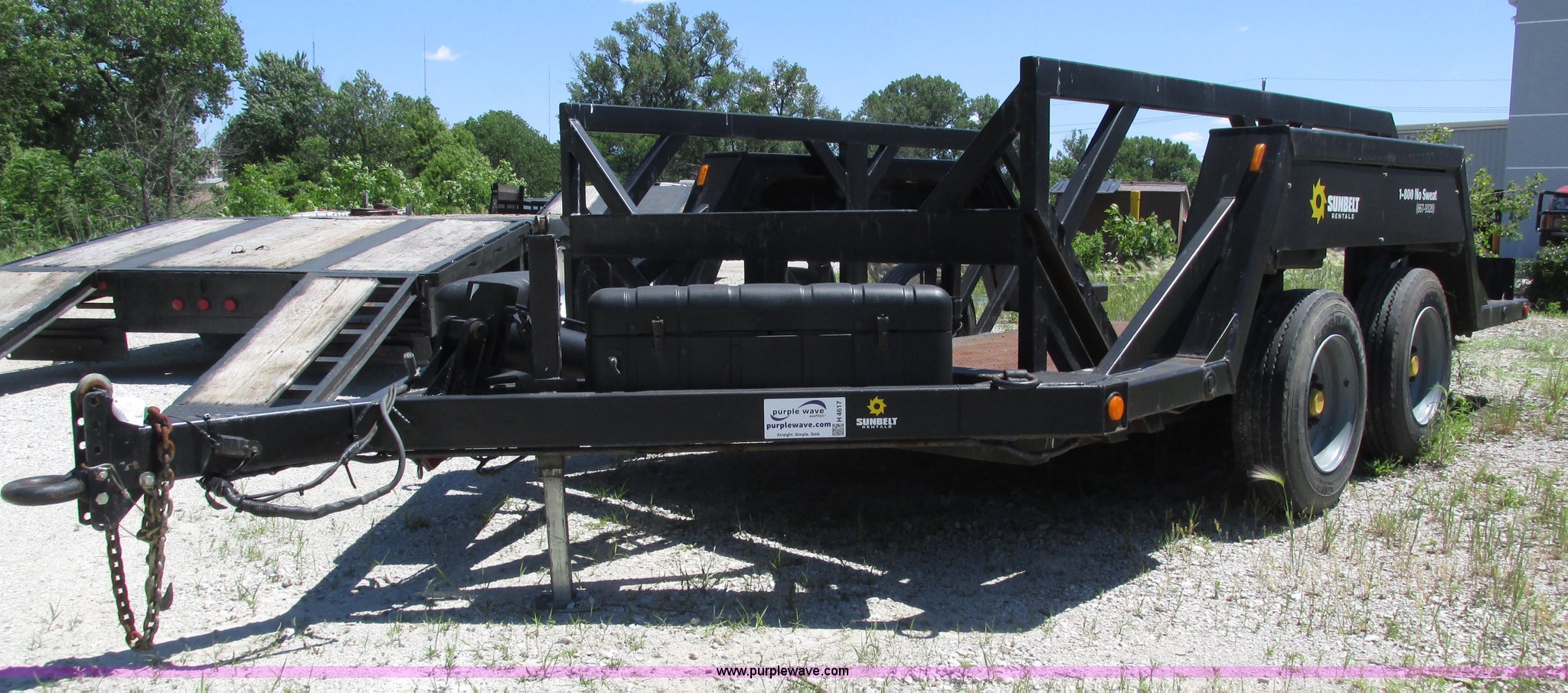 2006 Biljax ET12000 hydraulic drop deck equipment trailer in Omaha, NE