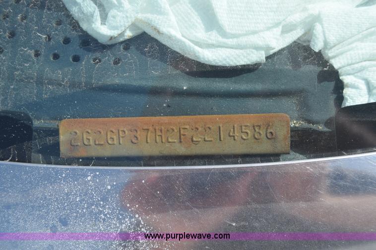 image for item J6520 1985 Pontiac Grand Prix