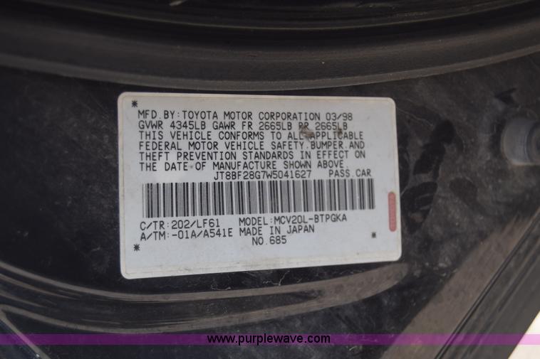 image for item J6695 1998 Lexus ES300