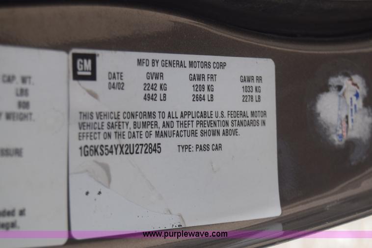 image for item J6696 2002 Cadillac Seville SLS