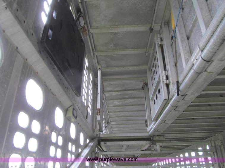 image for item K5724 1996 Wilson PSAL-303 double deck aluminum livestock trailer