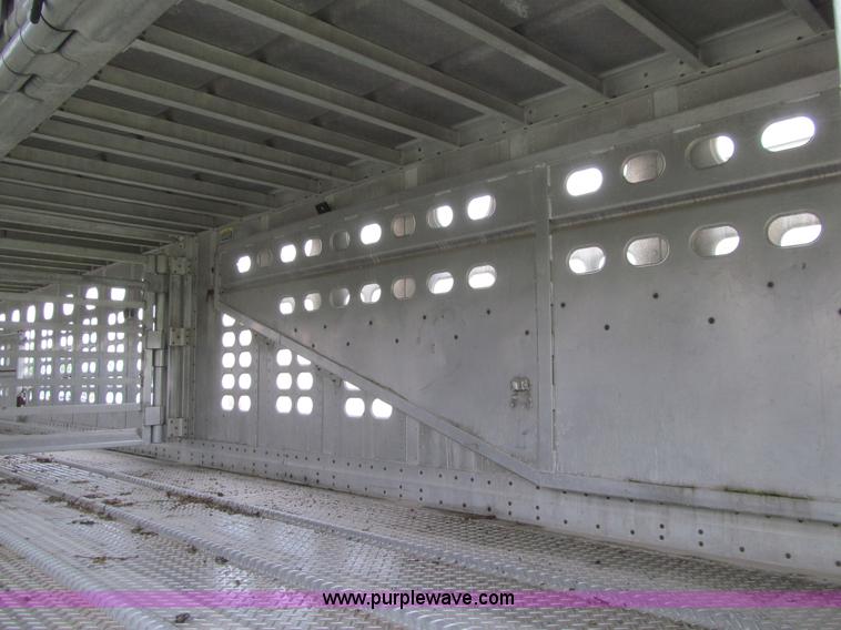 image for item K5724 1996 Wilson PSAL-303 double deck aluminum livestock trailer