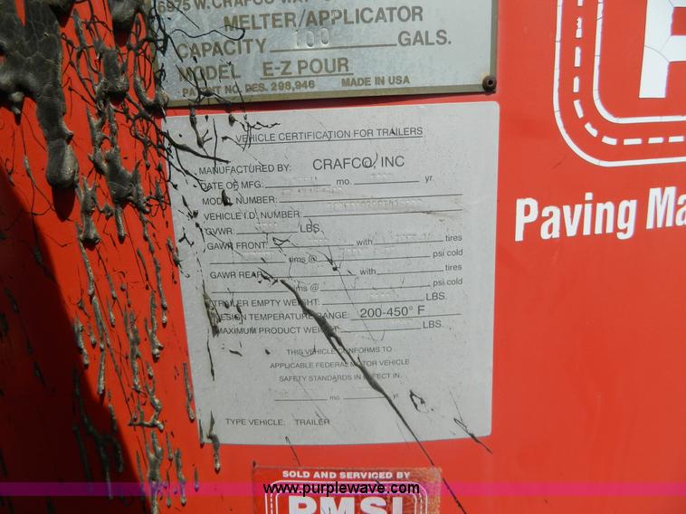 image for item AX9766 Crafco asphalt sealing machine