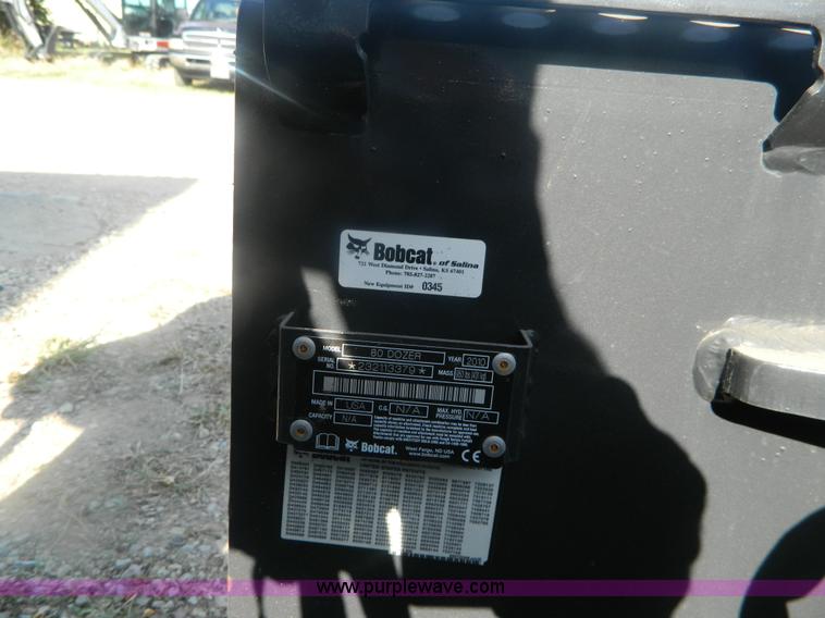 image for item BG9862 2010 Bobcat 80 dozer blade