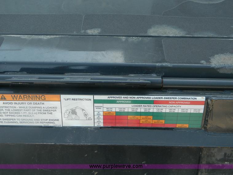 image for item BG9864 2009 Bobcat 72 sweeper