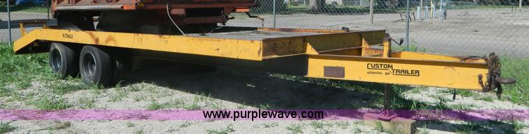 image for item BJ9177 1990 Custom 10T100 equipment trailer