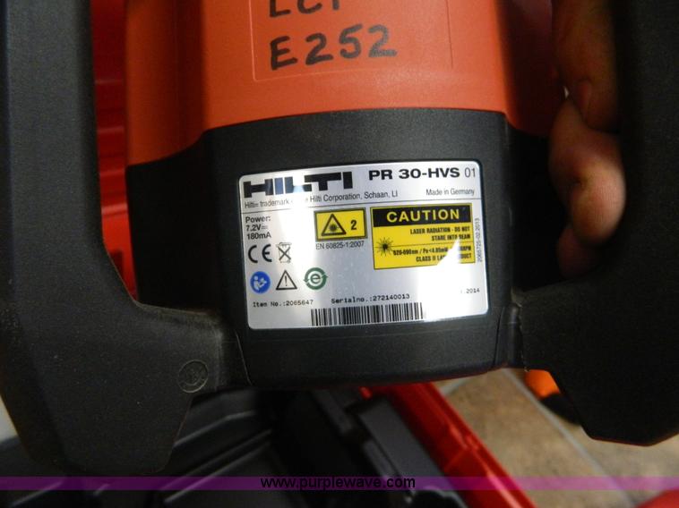 image for item BJ9196 2014 Hilti PR30 laser level