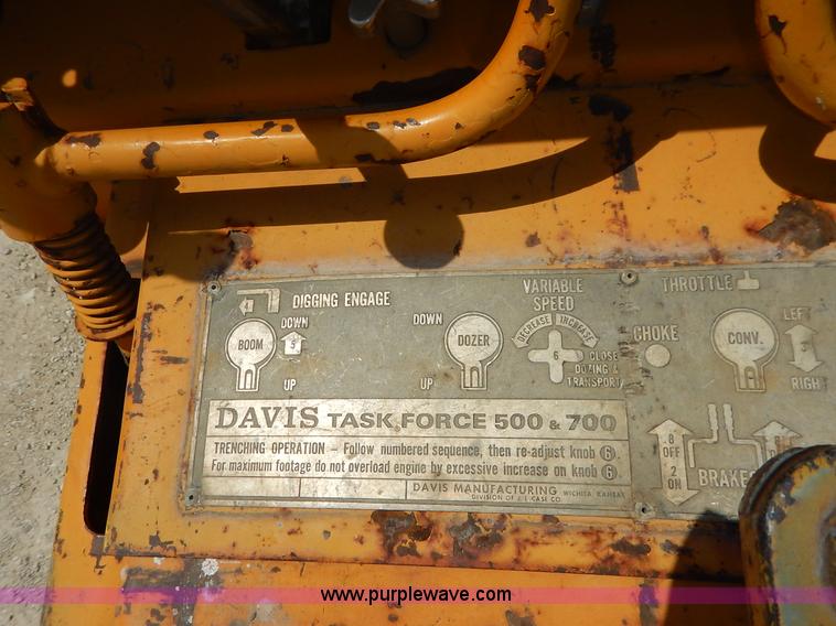 image for item J3852 Davis TF500 trencher