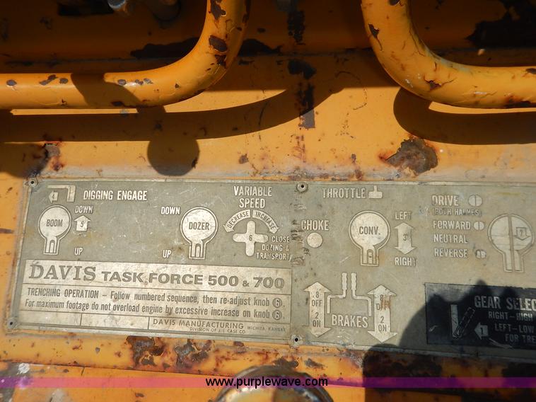 image for item J3852 Davis TF500 trencher