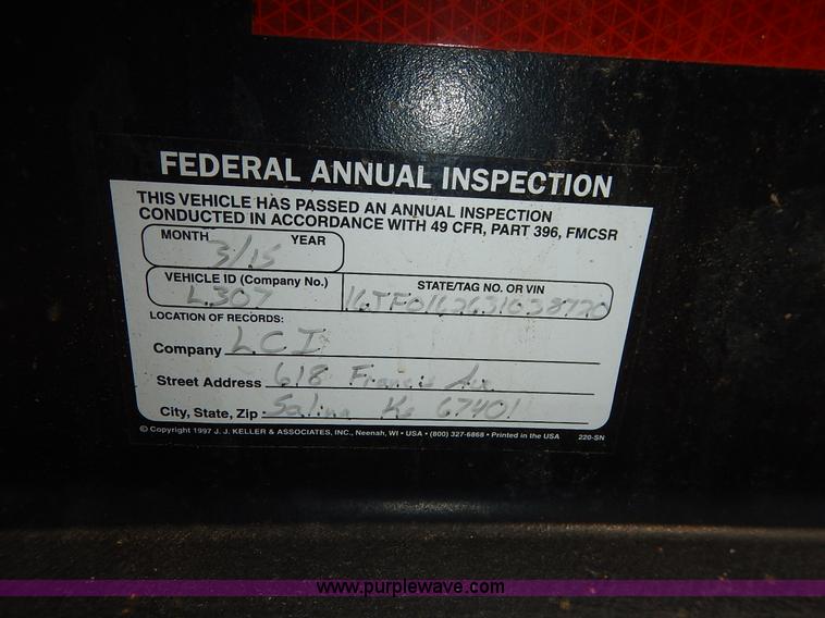 image for item J3862 2003 Belshe equipment trailer