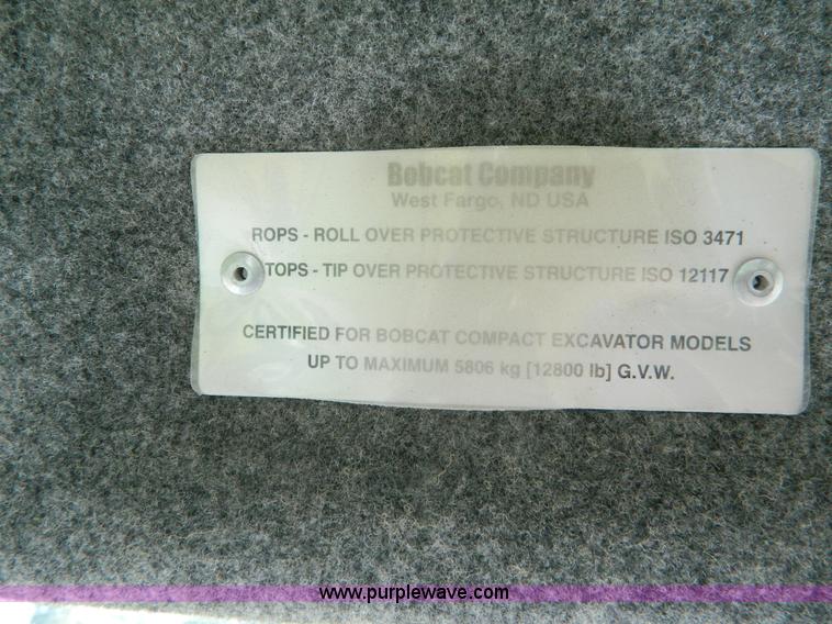 image for item K8098 2009 Bobcat 335G compact excavator