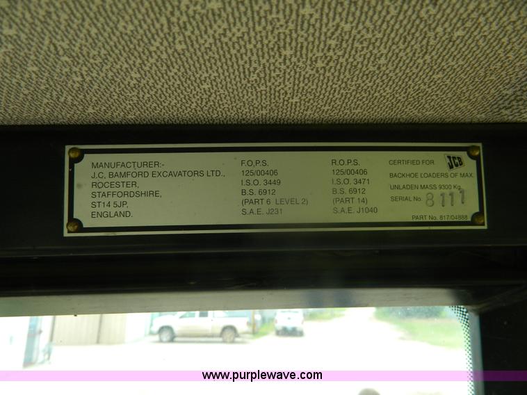 image for item K8101 1998 JCB 214 Series 3 backhoe