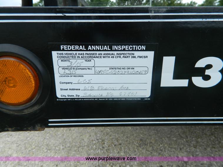 image for item K8104 2009 PJ equipment trailer