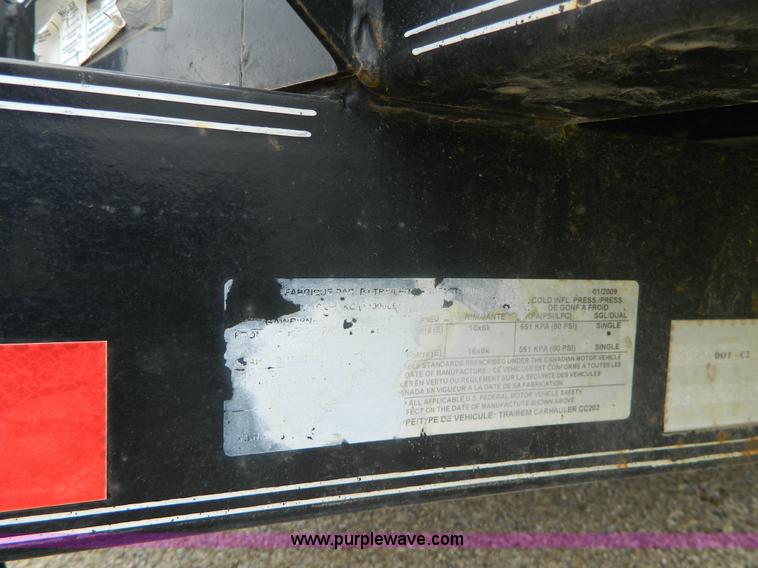 image for item K8104 2009 PJ equipment trailer