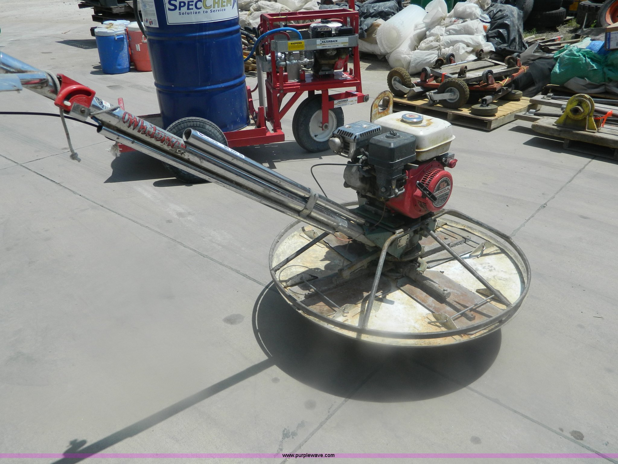 Whiteman 36" power trowel in Salina, KS Item BH9551 sold Purple Wave