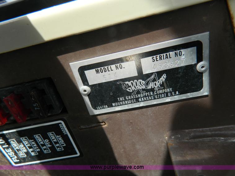 image for item BJ9066 Grasshopper 614 ZTR lawn mower