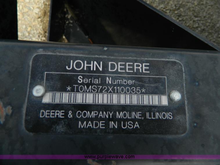 image for item BJ9071 John Deere MS72 material scraper