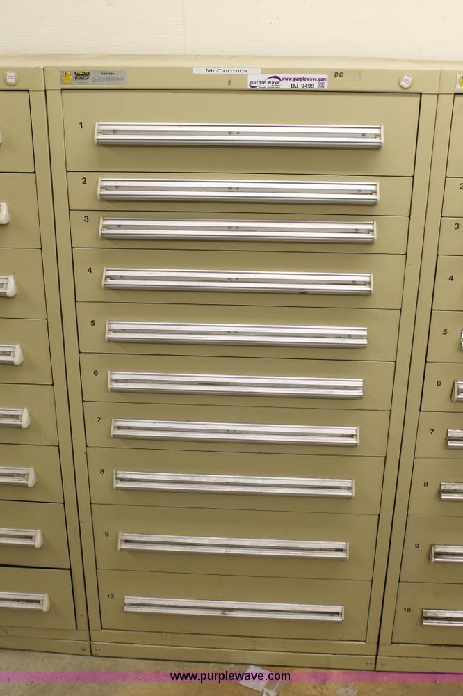 BJ9495 image for item BJ9495 Stanley Vidmar parts drawer cabinet