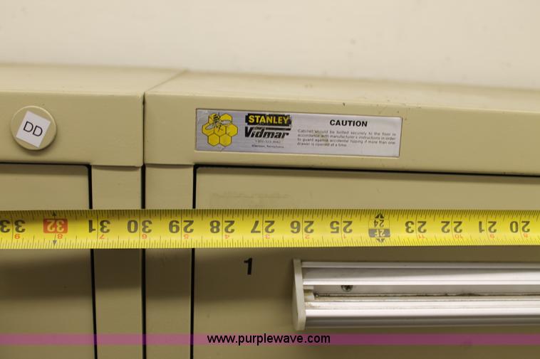 image for item BJ9496 Stanley Vidmar parts drawer cabinet
