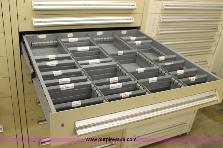 image for item BJ9496 Stanley Vidmar parts drawer cabinet