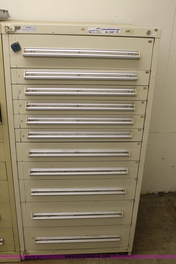 image for item BJ9497 Stanley Vidmar parts drawer cabinet