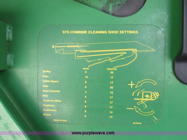 image for item H3272 2003 John Deere 9650 STS RWA combine