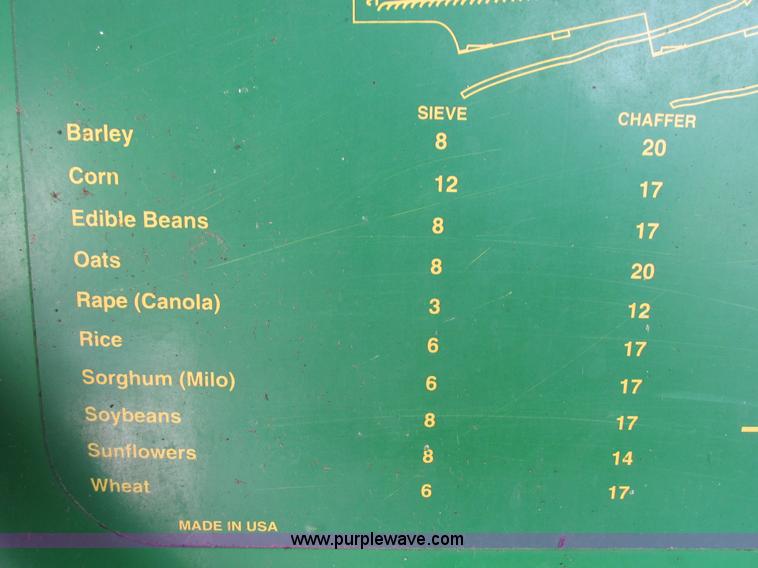 image for item H3272 2003 John Deere 9650 STS RWA combine