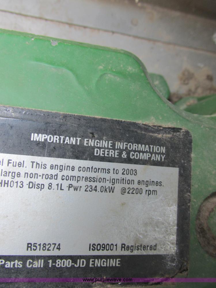 image for item H3272 2003 John Deere 9650 STS RWA combine