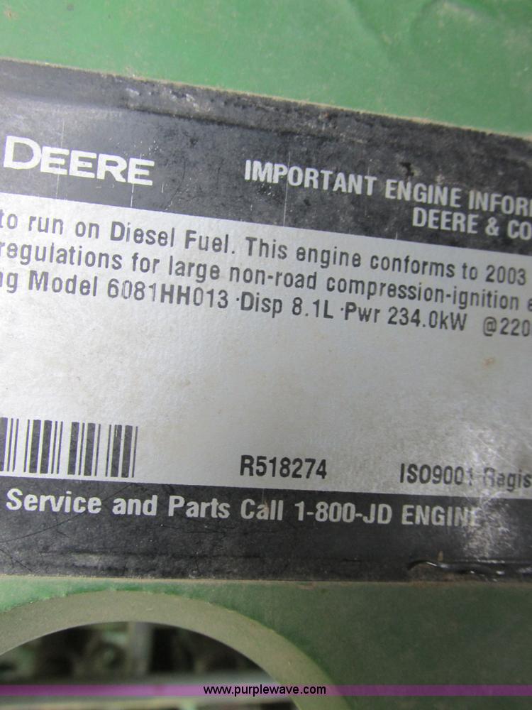 image for item H3272 2003 John Deere 9650 STS RWA combine