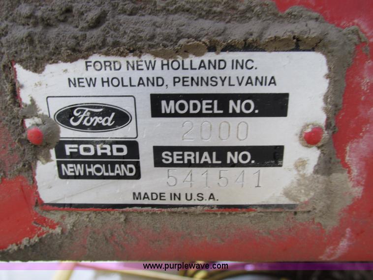 image for item H4567 New Holland 2000 large square baler