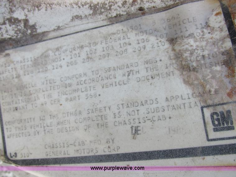 image for item K2173 1986 Chevrolet C70 grain truck