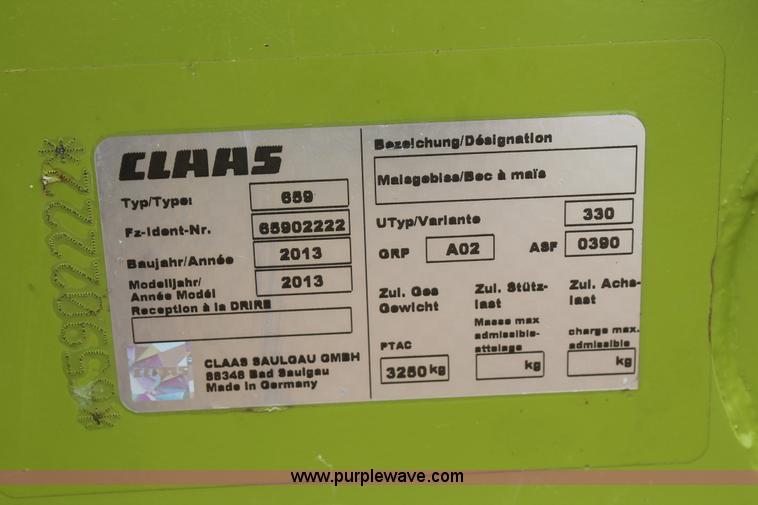 image for item L4320 2013 Claas Orbis 750 row crop head