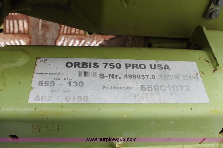 image for item L4321 2008 Claas Orbis 750 row crop head