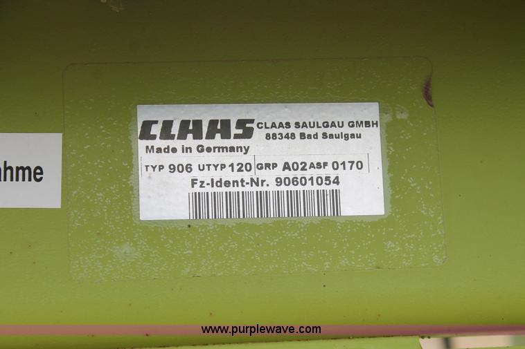 image for item L4322 2011 Claas 380 pickup head