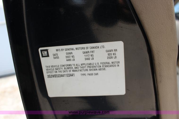 image for item F7914 2004 Pontiac Grand Prix GT