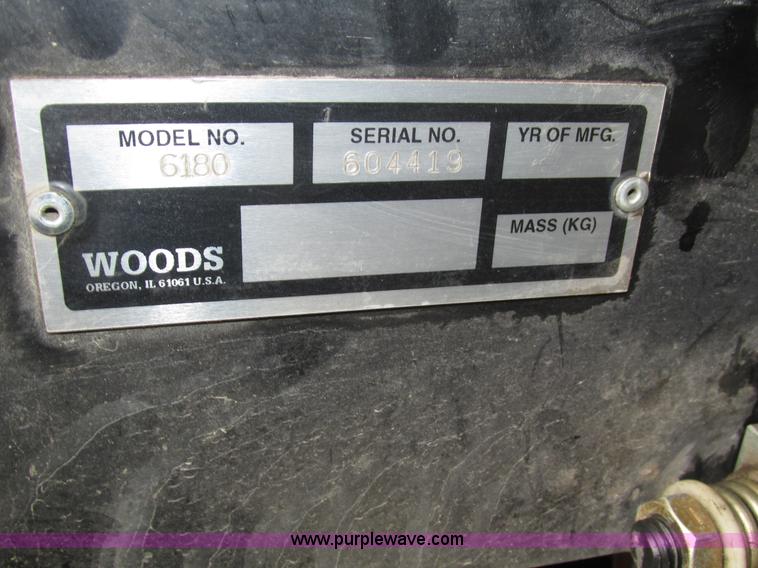 image for item H4571 Woods 6180 ZTR lawn mower