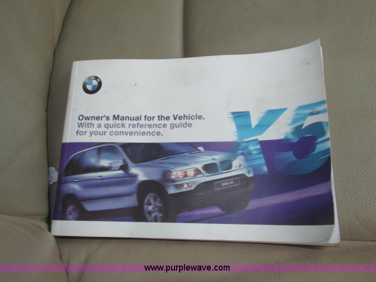 image for item H4577 2001 BMW X5 SUV