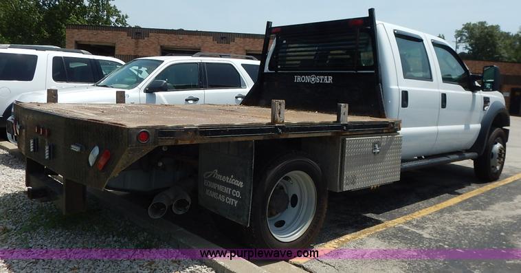 image for item J3856 2008 Ford F450 Super Duty XL Crew Cab flatbed truck