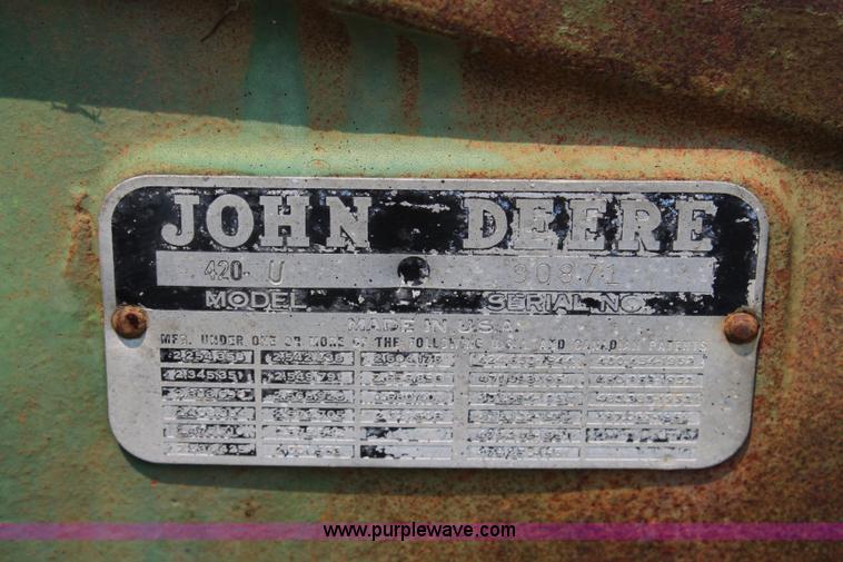 image for item J5953 1956 John Deere 420 tractor