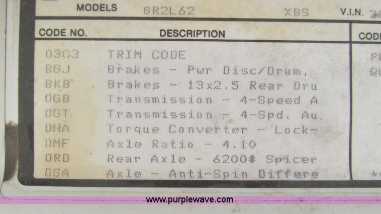 image for item J8539 1999 Dodge Ram 2500 pickup truck