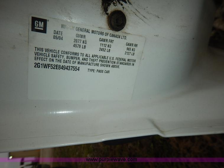 image for item K1504 2004 Chevrolet Impala