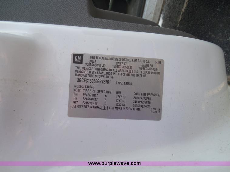 image for item K7523 2008 Chevrolet Silverado 1500 Crew Cab pickup truck