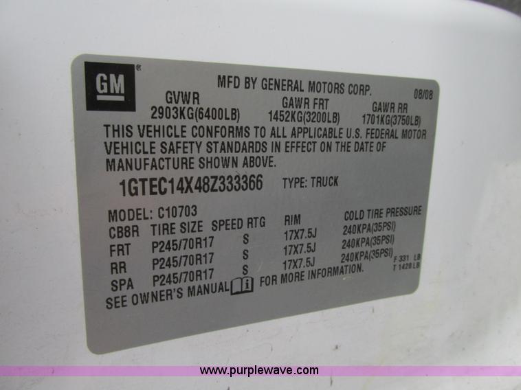 image for item R9327 2009 GMC Sierra 1500 pickup truck